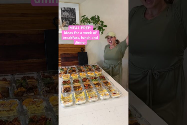 High protein Meal Prep - ideas for breakfast, lunch and dinner #healthyrecipes #mealprep #cooking