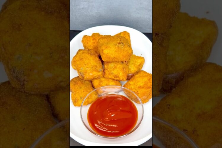 Crispy Bread Potato Bites….#asmr #snacks #youtubeshorts