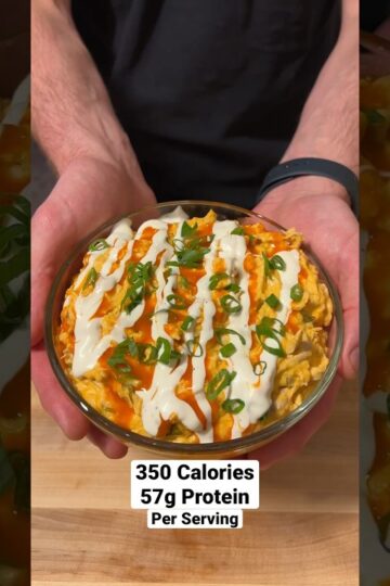 Buffalo Chicken Dip #weightloss #cooking #highprotein