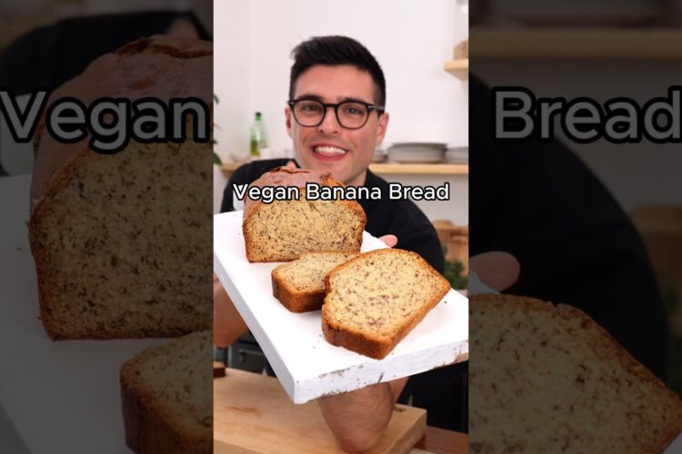 Vegan Banana Bread (one bow, one fork)