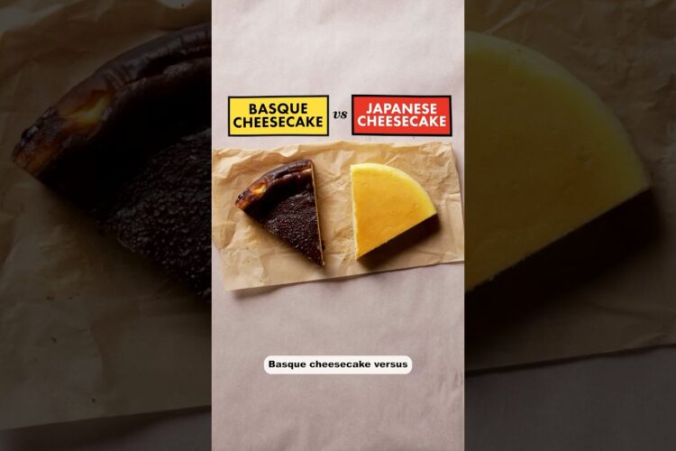 Basque cheesecake vs Japanese cheesecake.