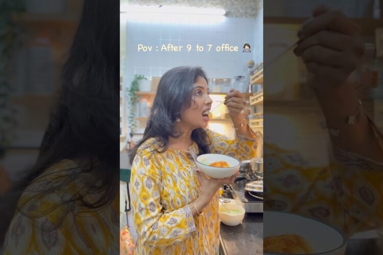 Quick Healthy Dinner after office #shorts #youtubeshorts #minivlog #dinner #food #recipe #health