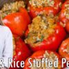 EASY Meat & Rice Stuffed Peppers!! The BEST Recipe! Extra Flavorful & Juicy!