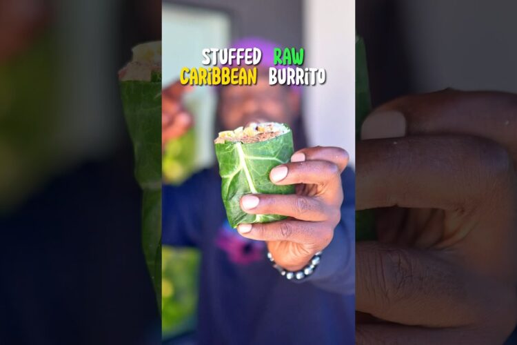 This Stuffed Raw Caribbean Wrap is one of my best creations 🙌🏾👌🏾🌯  #recipes