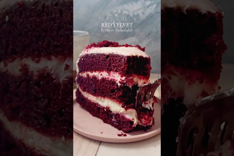 RED VELVET SALUDABLE ❤️ #recetassaludables #redvelvet #receta #torta #ricoysano #redvelvetcake #rico