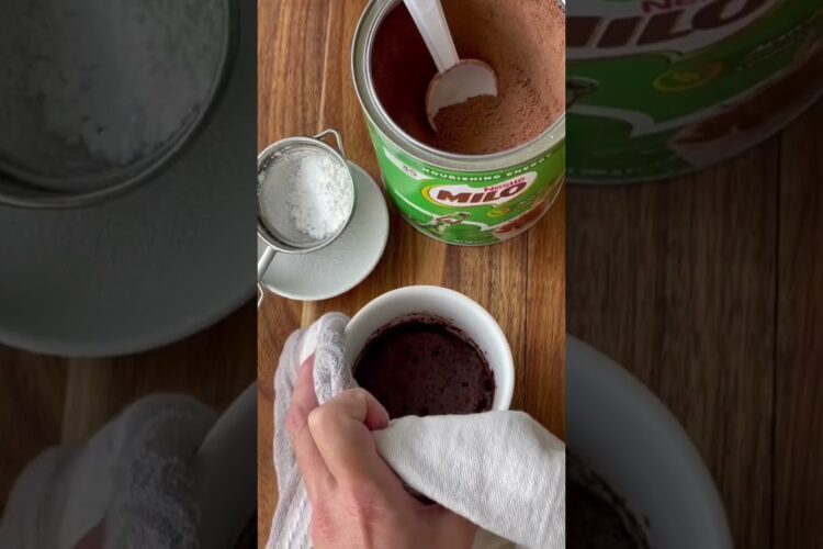 2-ingredient Milo cake! #shorts