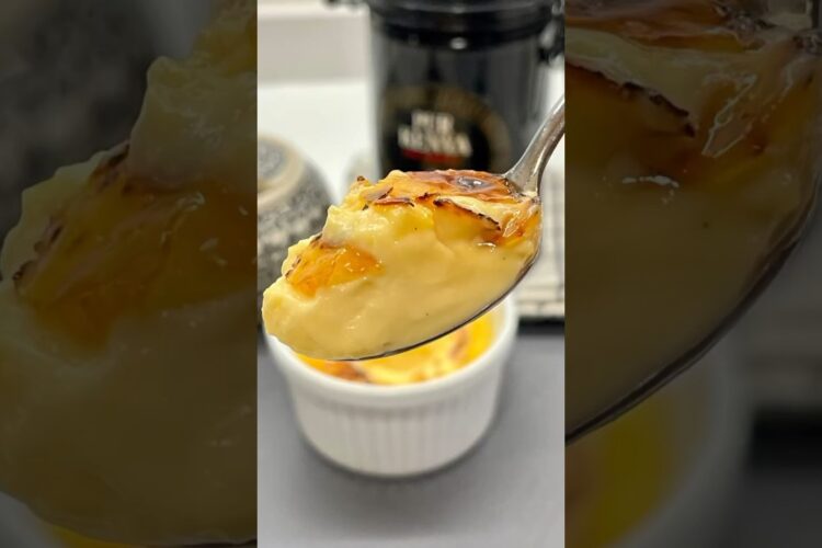 CREME BRÛLÉE!!! Textura suave y delicada, está riquísima!😋👌🏻 #youtubeshorts #shorts