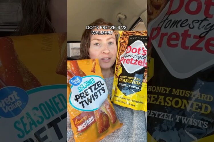 Dot's Pretzel's vs. Walmart: Honey Mustard Edition 🍯🥨 #snacks #dotspretzels #walmartfinds