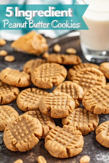 5 Ingredient Peanut Butter Cookies #shorts