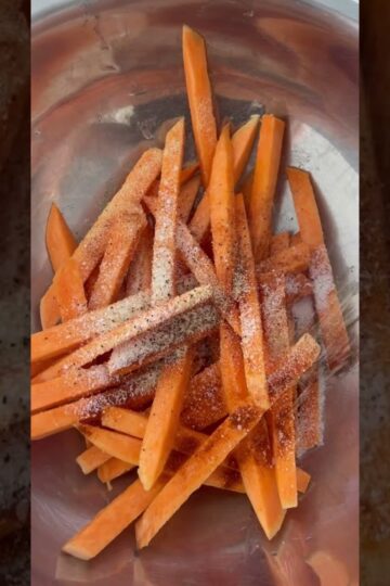 Perfect Air Fryer Sweet Potato Fries #airfryerrecipes