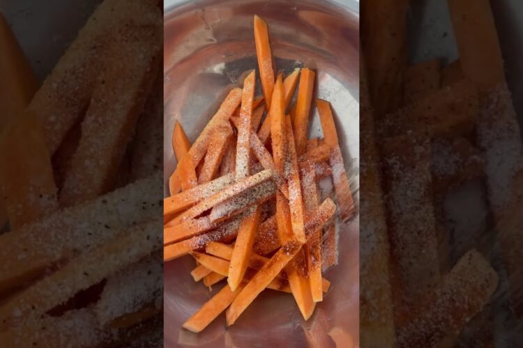 Perfect Air Fryer Sweet Potato Fries #airfryerrecipes