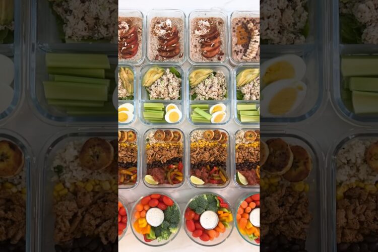 1 Hour High Protein Meal Prep for the Week! #mealprep