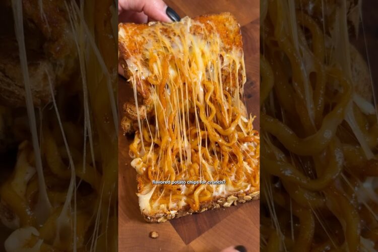 Unconventional Ramen Grilled Cheese Sandwich
