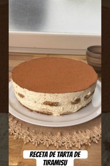 Receta de la MEJOR TARTA de TIRAMISU #tiramisu #recetas #tartasinhorno #tartadequeso #cafe#recipe