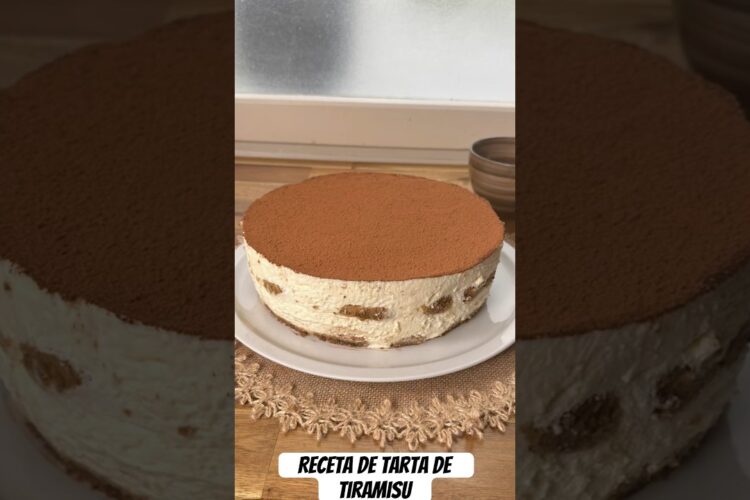 Receta de la MEJOR TARTA de TIRAMISU #tiramisu #recetas #tartasinhorno #tartadequeso #cafe#recipe