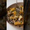 Mushroom Rigatoni pasta, so delicious, so creamy