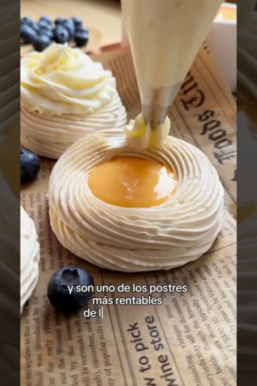 "PAVLOVAS" uno de los postres más rentables de la repostería  #reposteria #postresrentables #pavlova