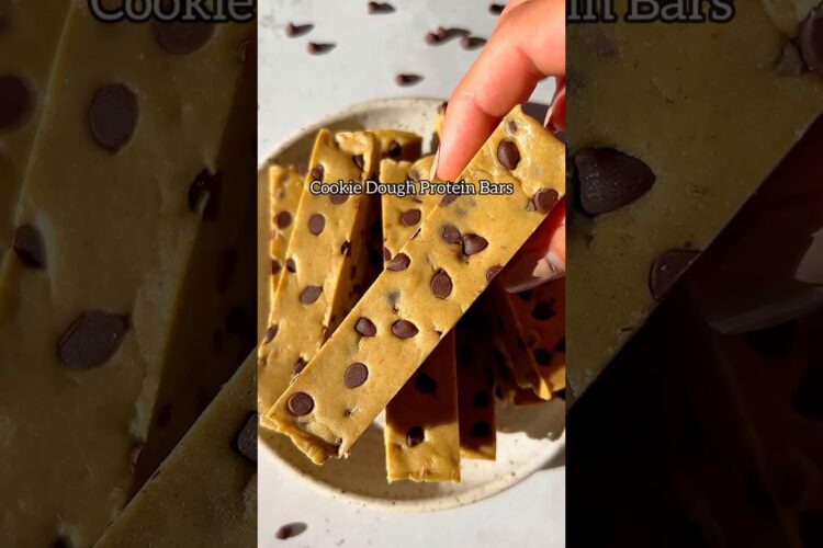 Peanut Butter Cookie Dough Protein Bars https://lifemadesweeter.com/peanut-butter-protein-bars/