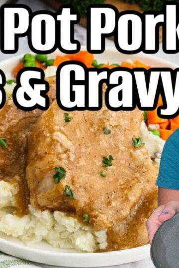Crockpot Pork Chops & Gravy | Set-It-Forget-It Dinner!