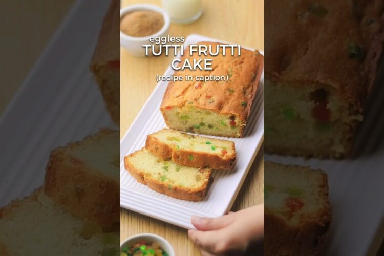 TUTTI FRUTTI CAKE | Eggless cake | eggless tutti frutti cake | eggless cake recipe
