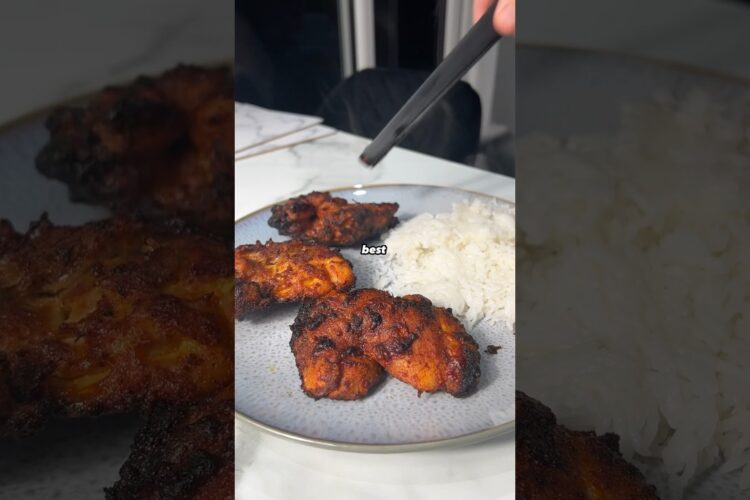 Crispy AIR FRYER CHICKEN THIGHS 🤤 #healthyrecipes #recipe