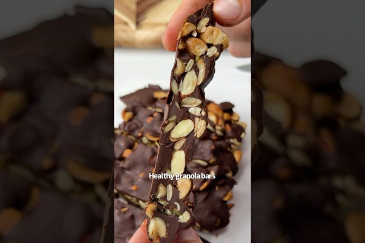 Healthy Homemade Granola Bars 😋🍫🥜