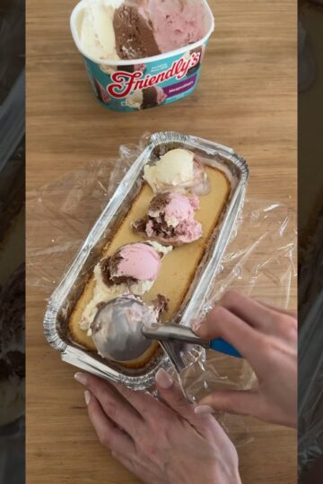 Neapolitan Ice Cream Cake 🍨 #icecream