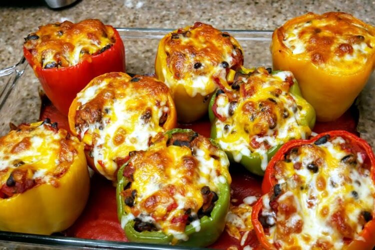 How to make the BEST Stuffed Bell Peppers on Earth | Vegetarian style | The simple way