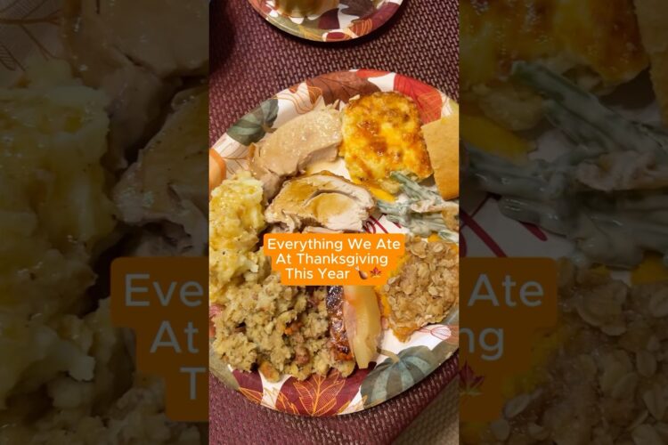 Everything I ate at Thanksgiving 🍁🧡 #thanksgivingfood #thanksgiving #feast #eatwithme