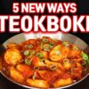 5 QUICK & EASY TTEOKBOKKI Korean Rice Cake RECIPES!