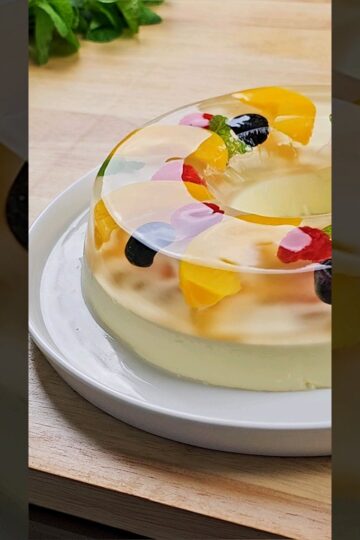 Panna Cotta with fruit jelly layer dessert recipe  #nobakerecipe #eggless #glutenfree #dessert #flan