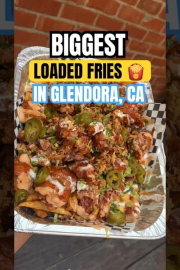 BIGGEST LOADED FRIES IN GLENDORA, CA! - Glendora Public Market - #shorts