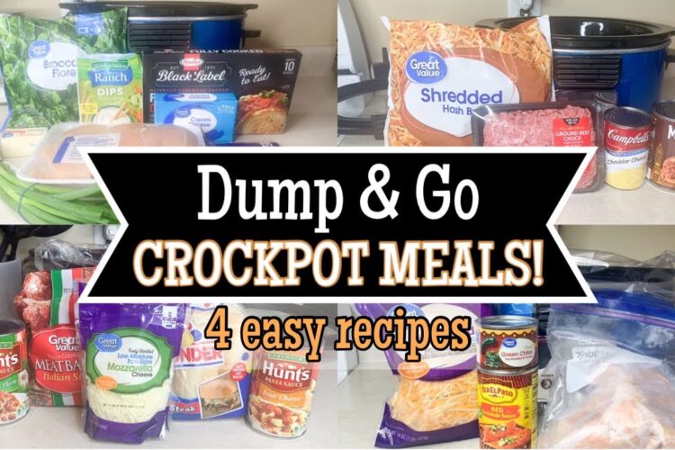 DUMP & GO CROCKPOT MEALS | QUICK AND EASY CROCK POT RECIPES | SLOW COOKER RECIPES