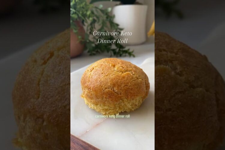 Carnivore keto dinner roll #recipe #carnivore #carnivorediet #keto #ketovore #animalbased #ketobread