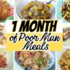 20 Amazingly Simple Poor Man Meals | A whole month of Poor man Meals | Quick & Easy Recipes