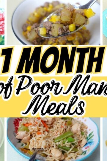 20 Amazingly Simple Poor Man Meals | A whole month of Poor man Meals | Quick & Easy Recipes