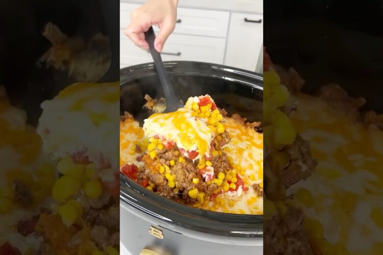 Easy crockpot dinner  #recipe #easyrecipe #crockpot #slowcooker #doritos