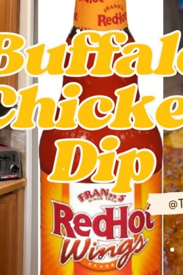 Easy Buffalo chicken dip 😋 #recipe