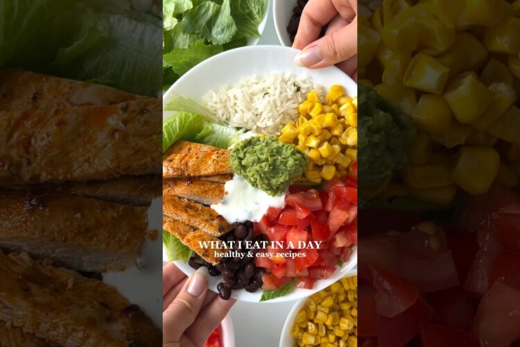 WHAT I EAT IN A DAY | 100G+ Protein | Link to Full Recipes⬆️ #healthyrecipes #whatieatinaday