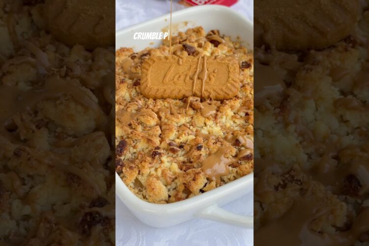 CRUMBLE SPÉCULOS 🍎 #crumble #recettefacile