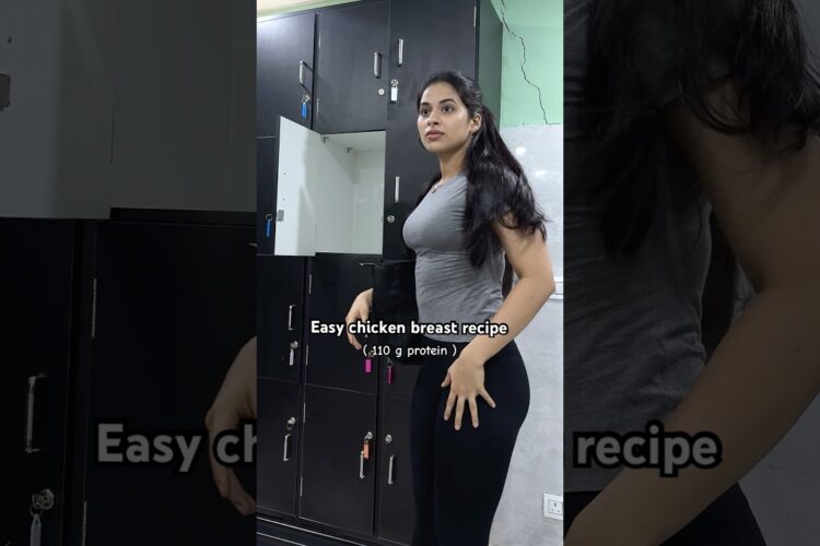 Easy Chicken Breast Recipe! ( 110 g protein ) #shorts#fitness#gym#gymgirl