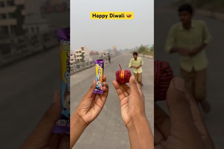 Happy Diwali 🪔 #diwali #crackers #chocolate #shortvideo