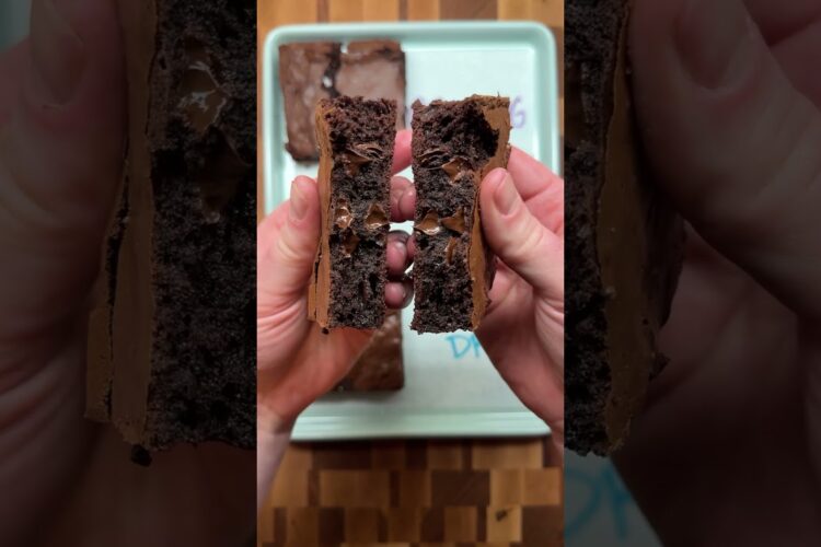 How the Mixing Method Affects Brownies Taste and Texture #baking