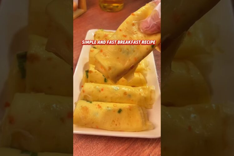 Simple and Fast Breakfast recipe #easybreakfast #easyrecipe #chinesefood #breakfastrecipe #pancake