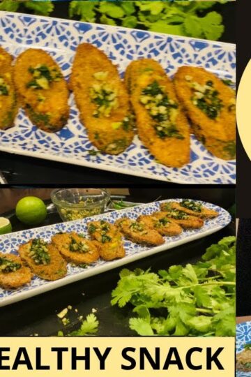 CRISPY GARLIC ZUCCHINI BITES in AIR FRYER | Protein Rich Snacks@ShinewithShobs