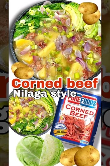 Ginisang corned beef recipe with repolyo ulam Pinoy recipe budget meal