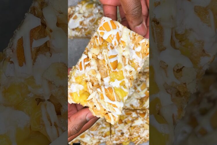 Banana Pudding Rice Krispie Treats | kingcooks #recipe