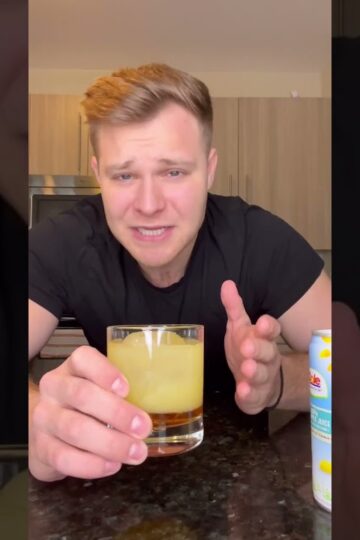 Dissaronno and Pineapple juice tastes like Ambrosia Dessert?! #shorts