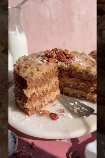 German Chocolate Cake - an epic classic, perfect for the holidays! #shorts #cake
