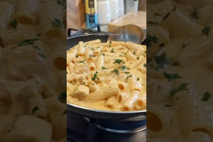 Super Quick, Easy, and Delicious Chicken Pasta!  free can of spices on £15 spend, link in BIO#shorts